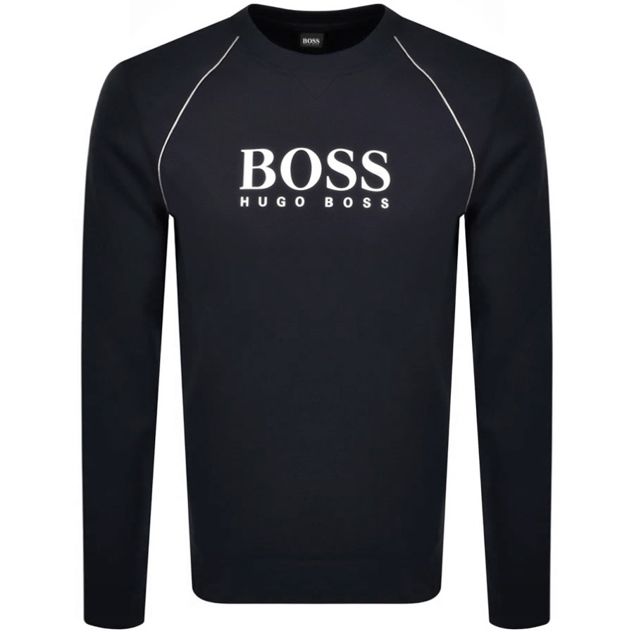 Alternative Image for ProductBOSS Bodywear Logo Sweatshirt Navy1